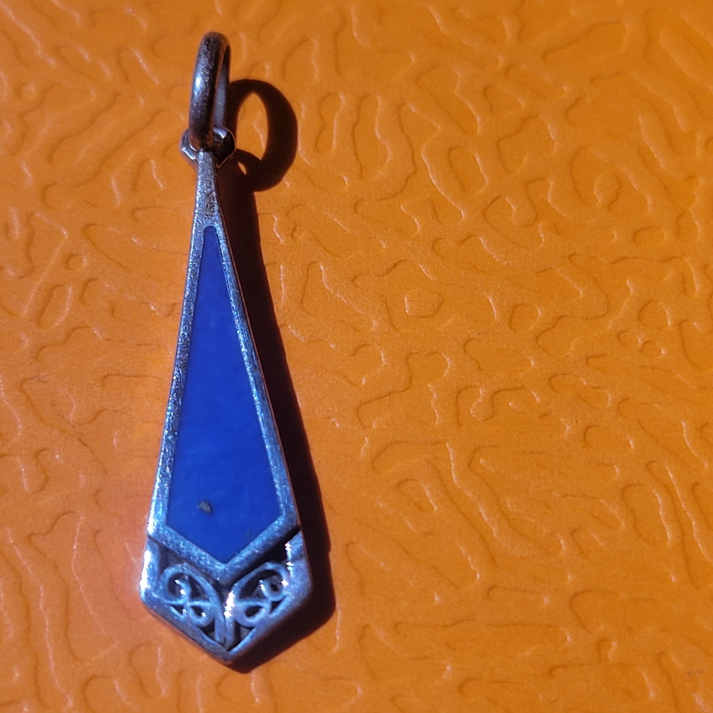 Lapis Lazuli & Sterling Silver Filigree Pendant